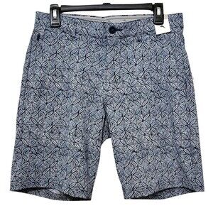 NWT TOMMY BAHAMA Neptune Chip Shot Fleur Geo IslandZone® Shorts 9" Inseam Sz 30